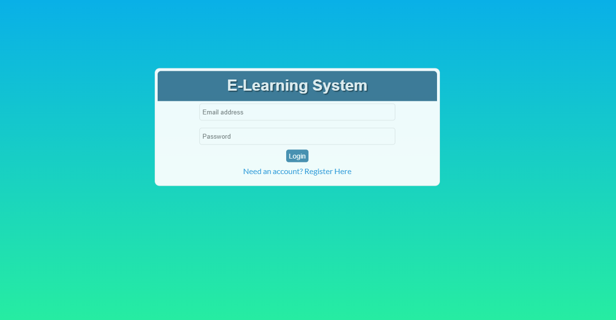 Simple e-Learning System