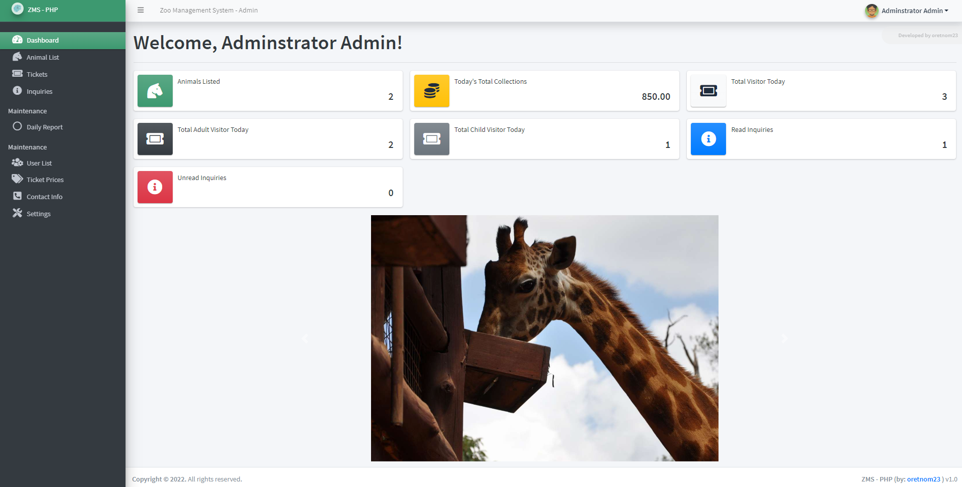 Zoo Management System