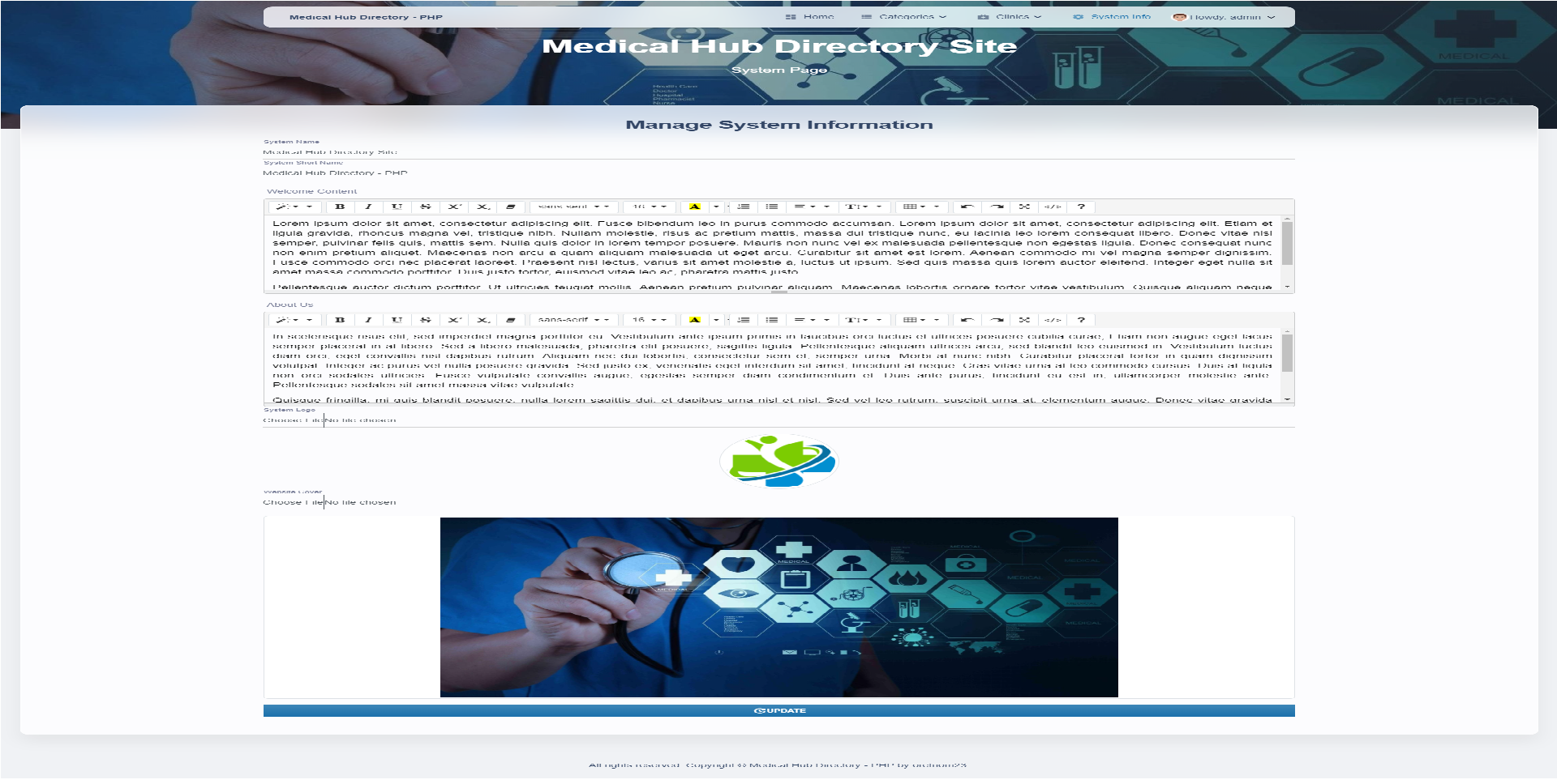 Medical Hub Directory Site