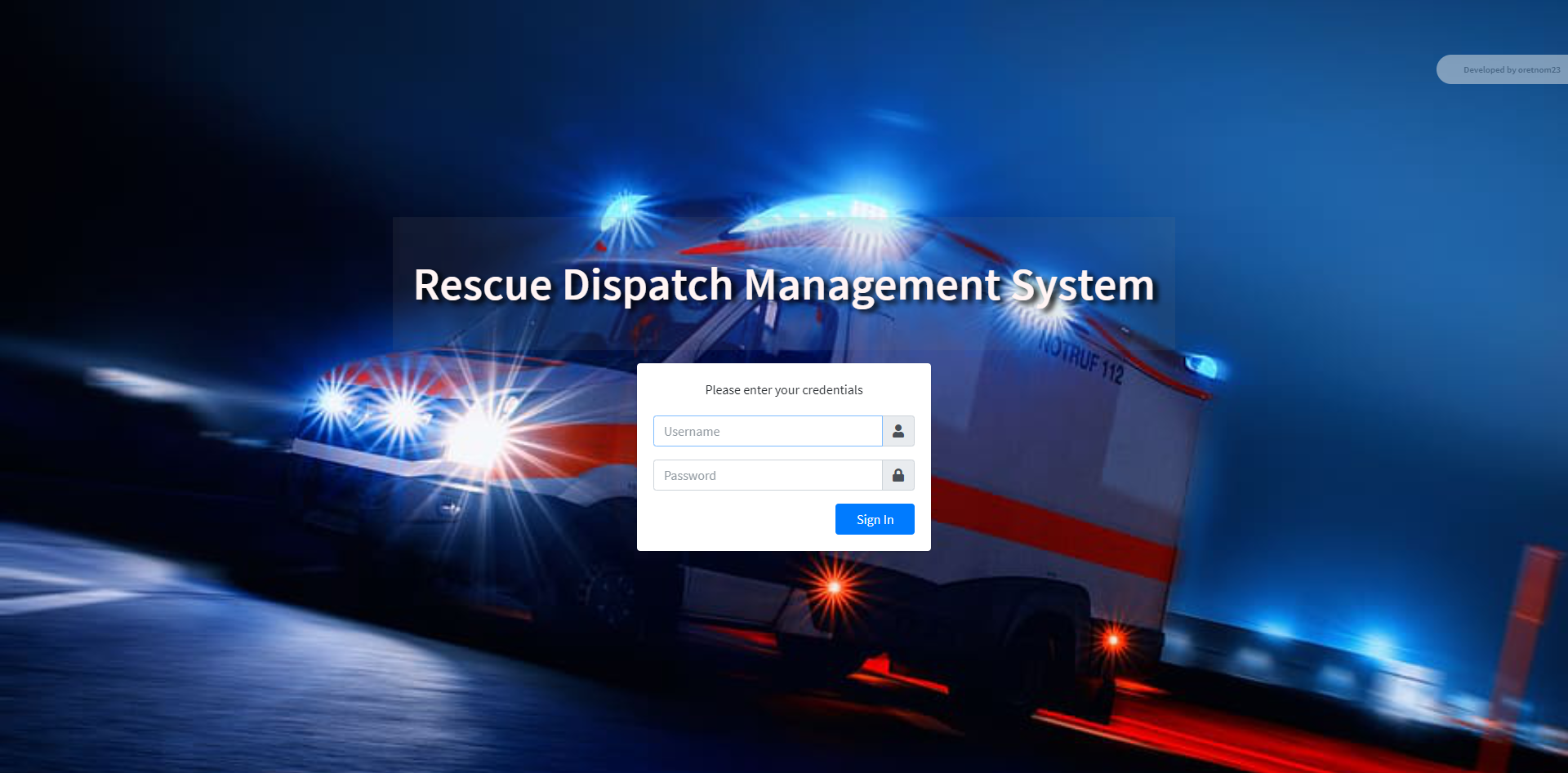 Rescue Dispatch Management System