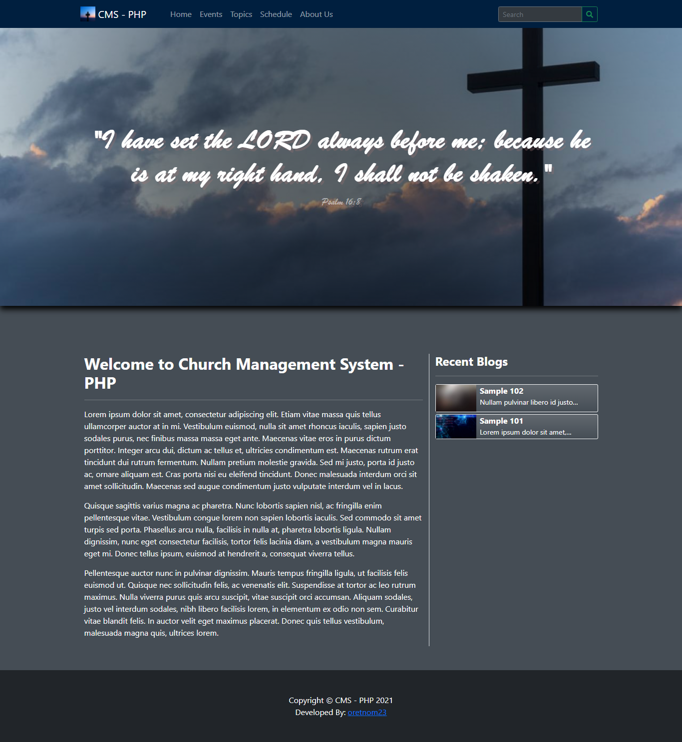 CHURCH MANAGEMENT SYSTEM - CMS