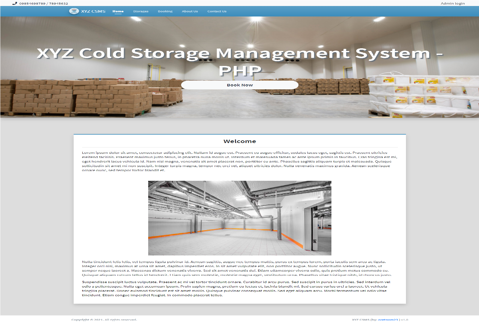Cold Storage Management System
