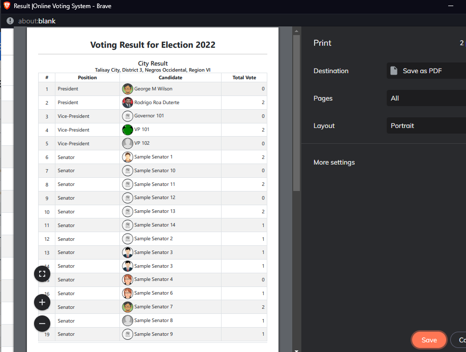 Online Voting System (Government Official Election)