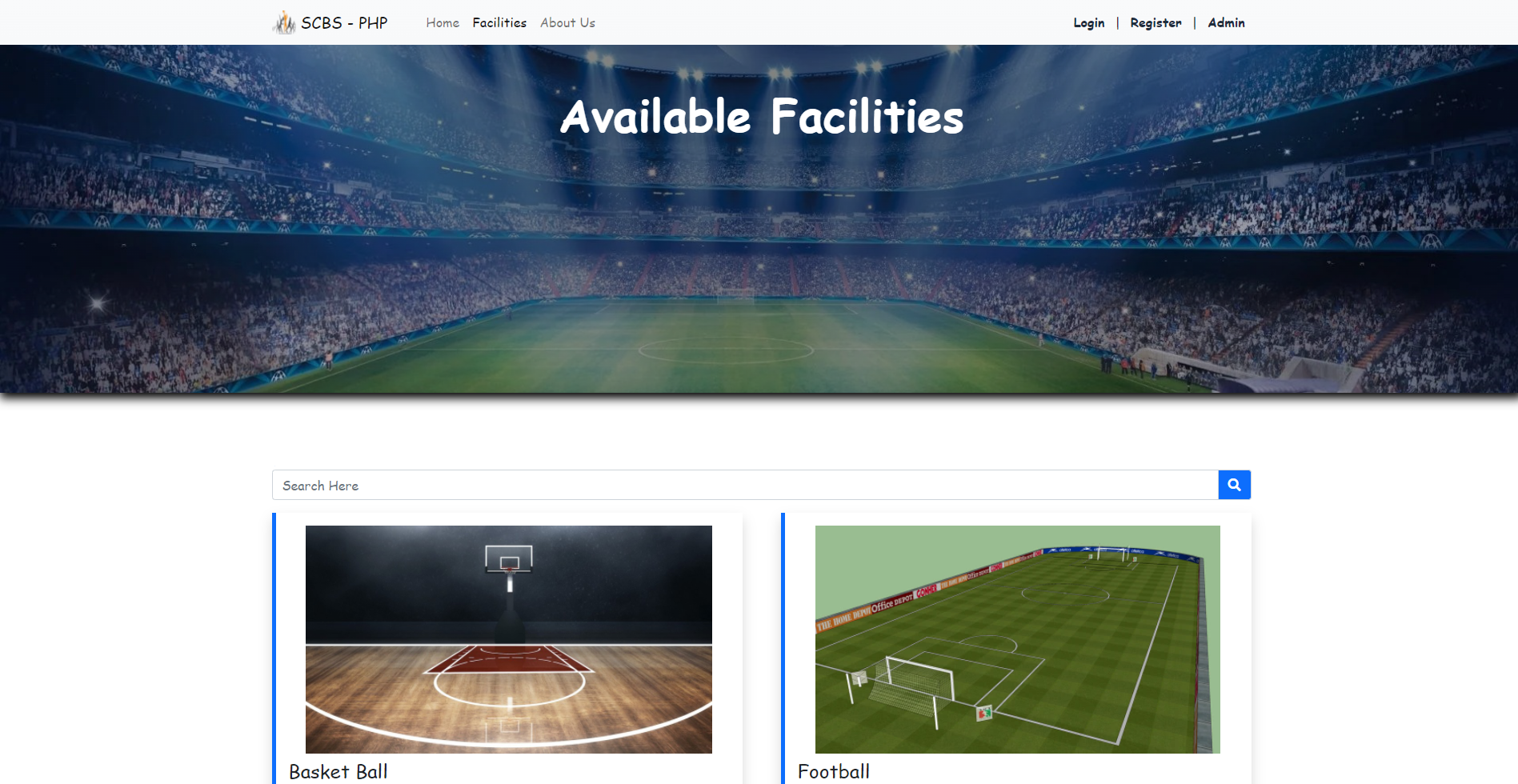 Online Sports Complex Booking System