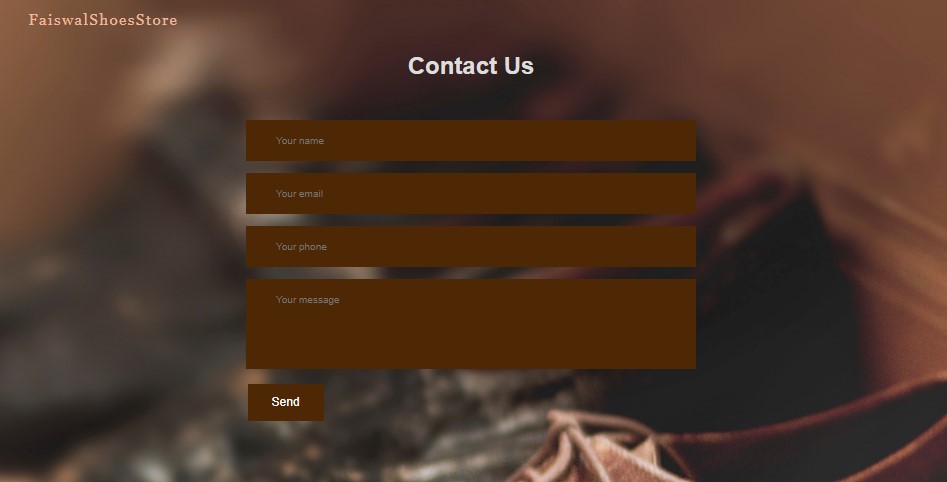 Online Shoes Store System Template using HTML, CSS, and JavaScript