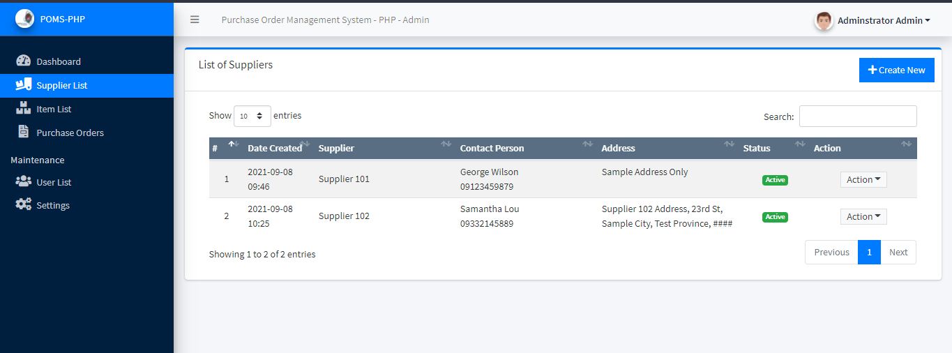 Purchase Order Management System