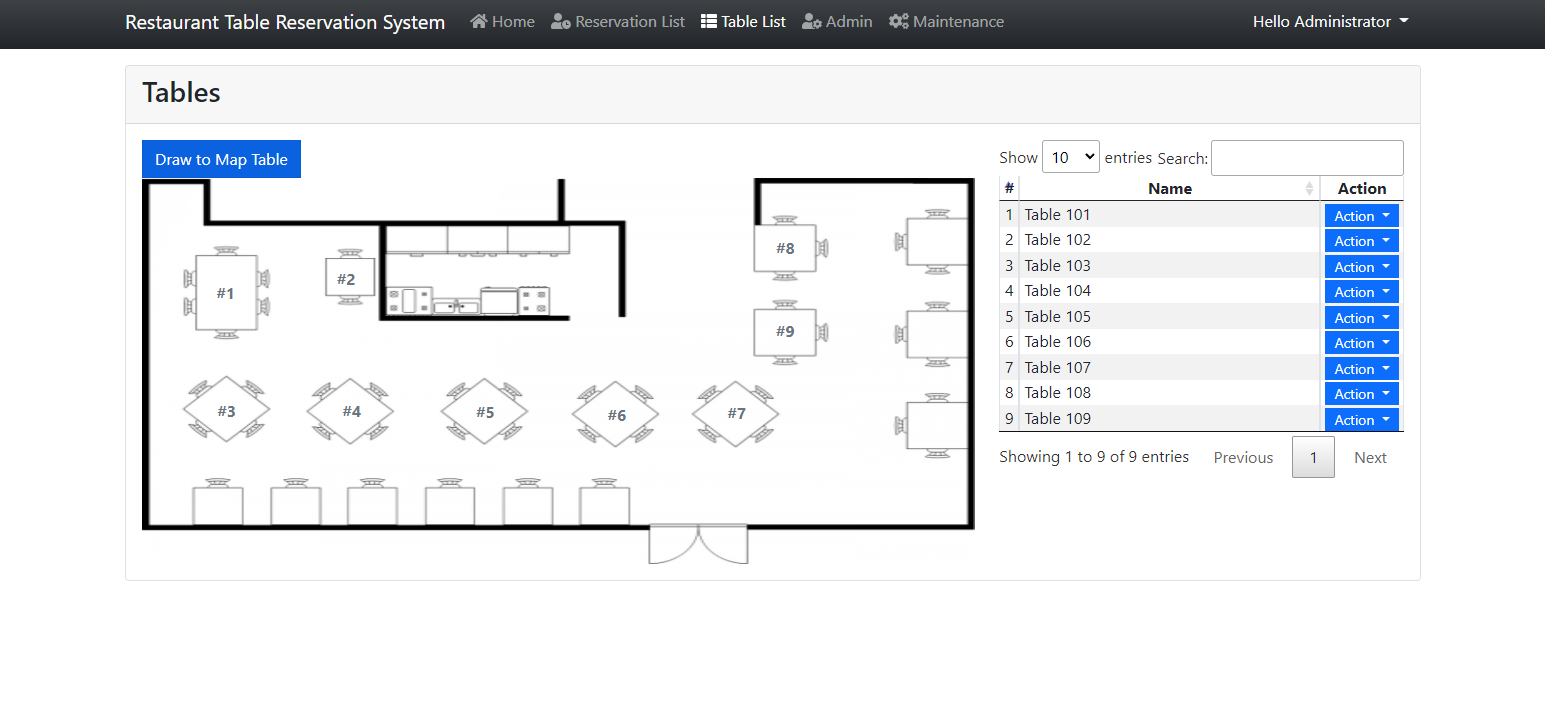 Simple Restaurant Table Reservation System With Floor Plan Mapping In Php And Sqlite Source Code Sourcecodester