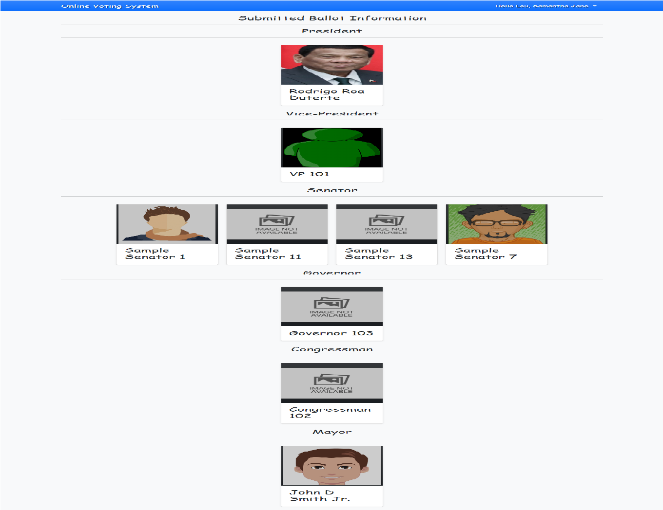 Online Voting System (Government Official Election)