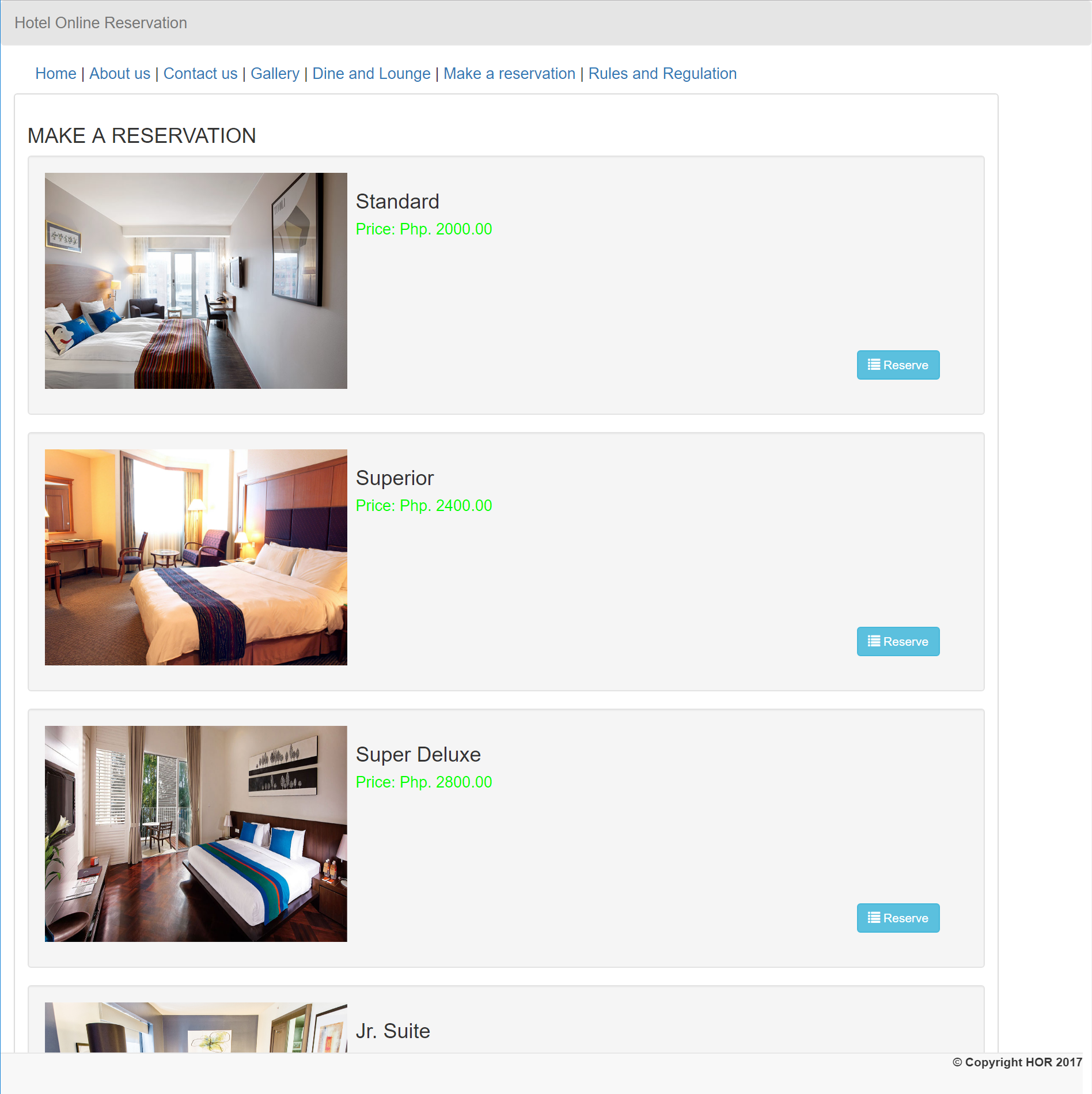 Basic Hotel Online Reservation System Using PHP With Source Code Free 