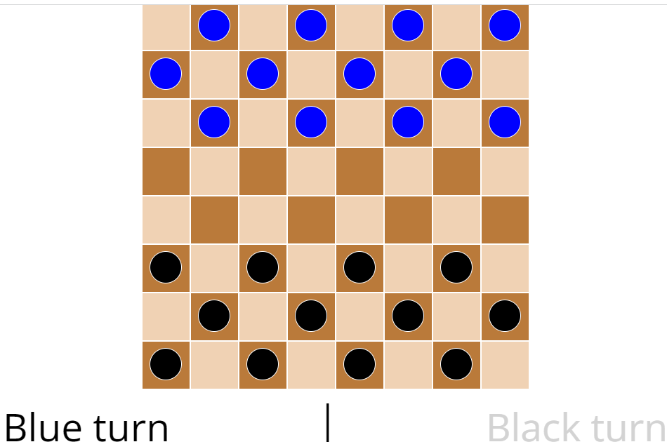 Board Game(Checker) in JavaScript Free Source Code | SourceCodester