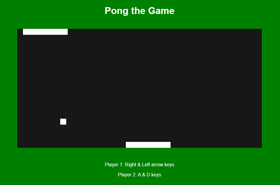 Pong the Game(Multiplayer) using jQuery in JavaScript Free Source Code ...