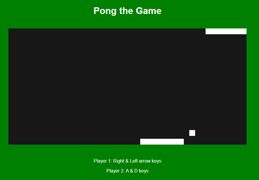 Pong the Game(Multiplayer) using jQuery in JavaScript Free Source Code ...