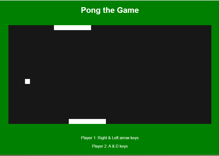 Pong the Game(Multiplayer) using jQuery in JavaScript Free Source Code ...