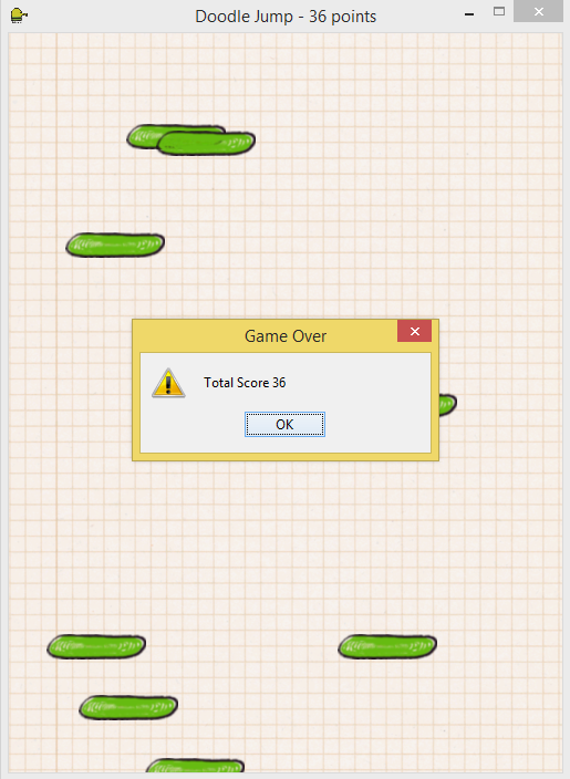 Simple Doodle Jump in Java Free Source Code