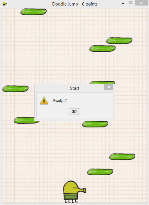 Simple Doodle Jump in Java Free Source Code