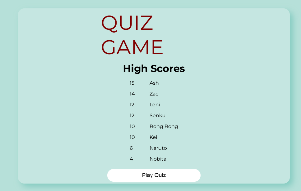 Simple Quiz Game(Movie Edition) in JavaScript Free Source Code ...