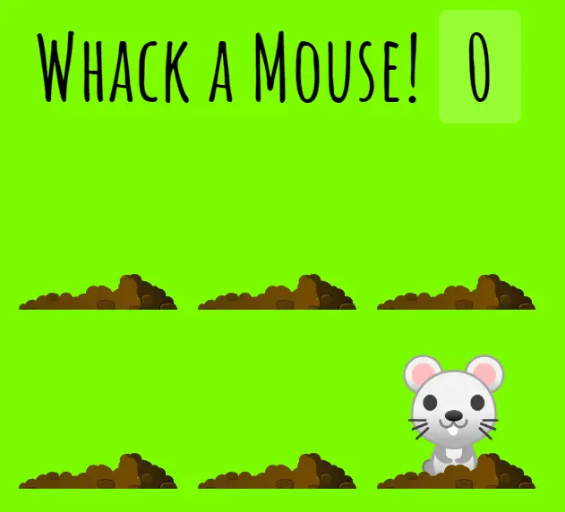 Whack a Mouse Game in JavaScript Free Source Code | Free Source Code  Projects and Tutorials