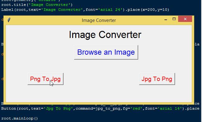 Convert files from jpg to png and vice versa using Python