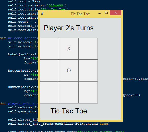 Multiplayer TICTACTOE In Python With Source Code - Source Code & Projects