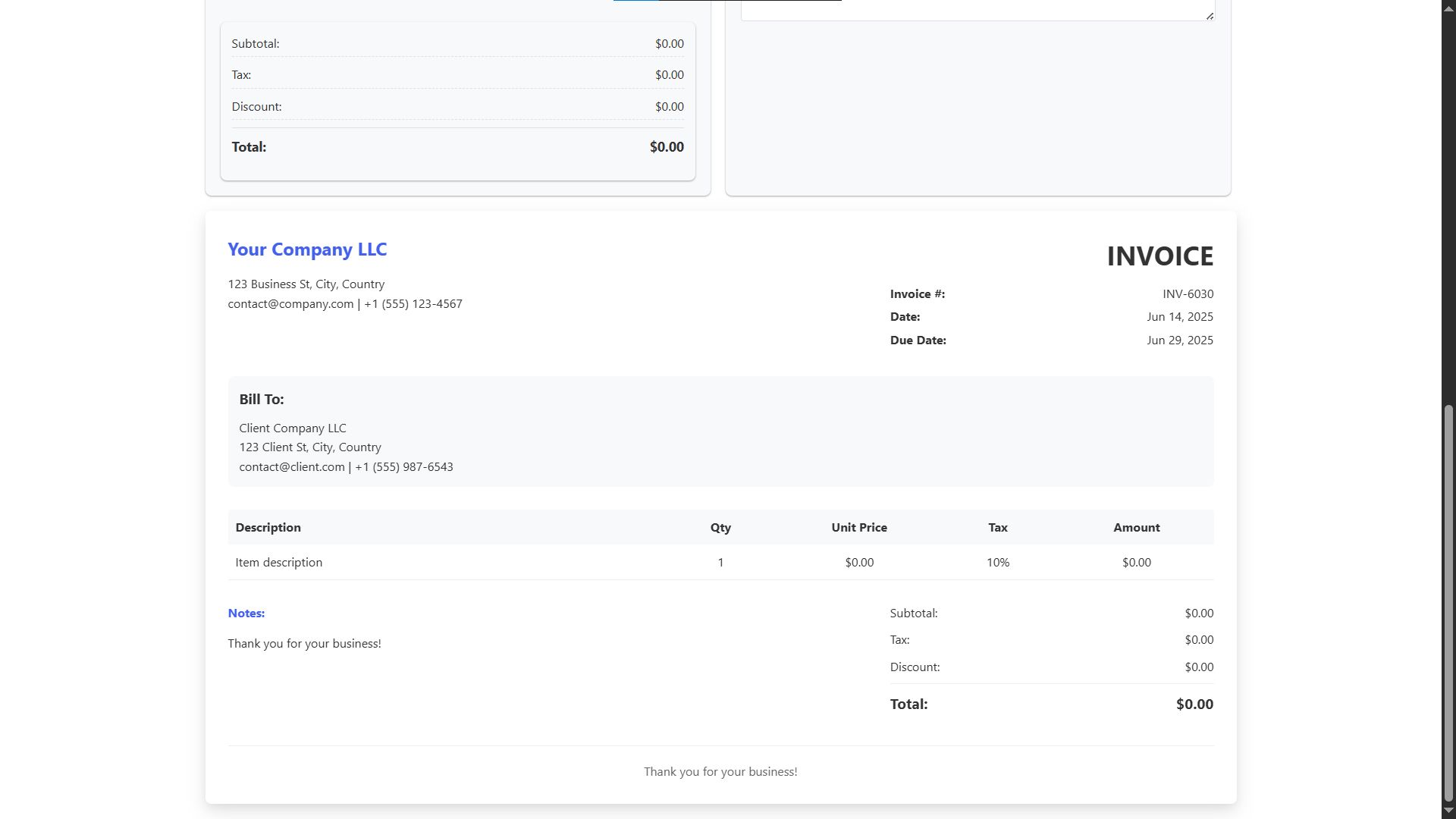 Invoice Generator Using HTML, CSS and JavaScript with Source Code ...