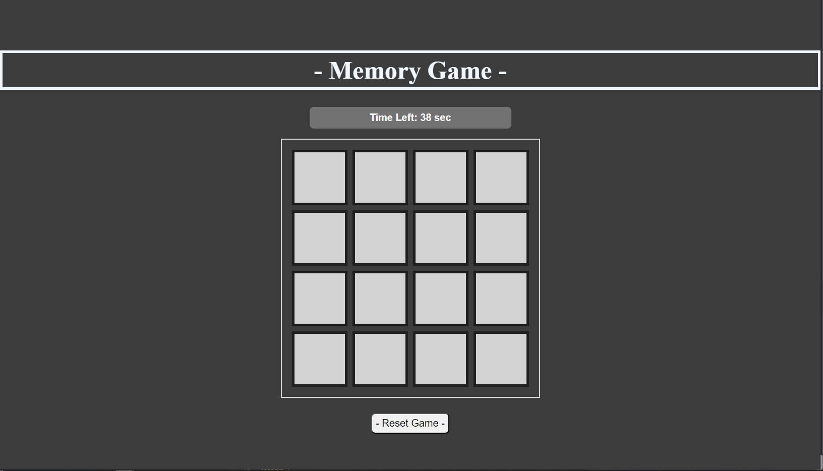 Memory Game