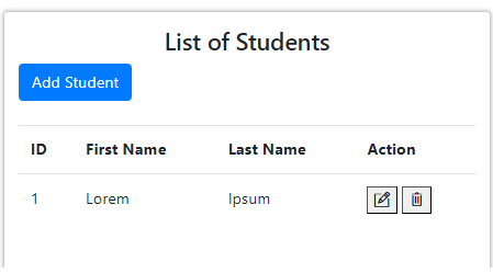 Student CRUD