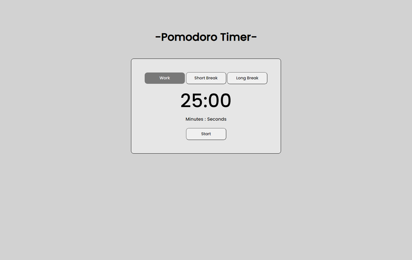 Work Timer