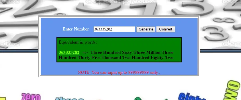 untitled - How to Convert Number to Words using PHP - Free Source Code