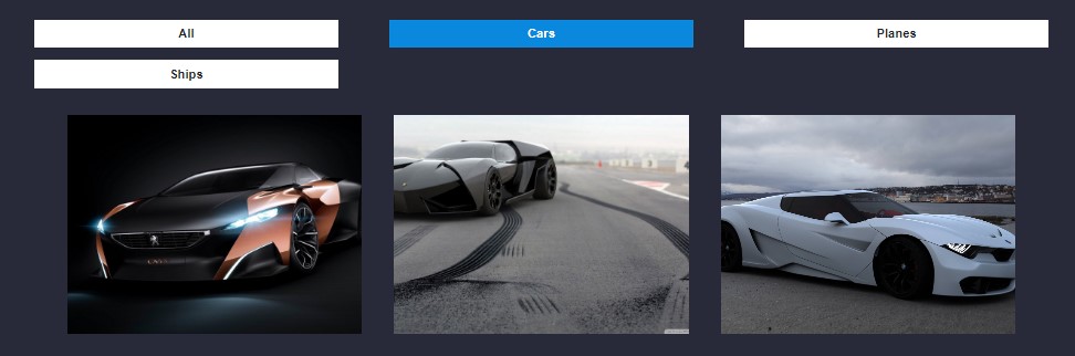 Filterable Image Gallery using JavaScript