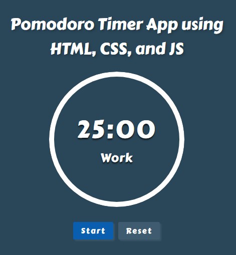Pomodoro Timer Application Tutorial