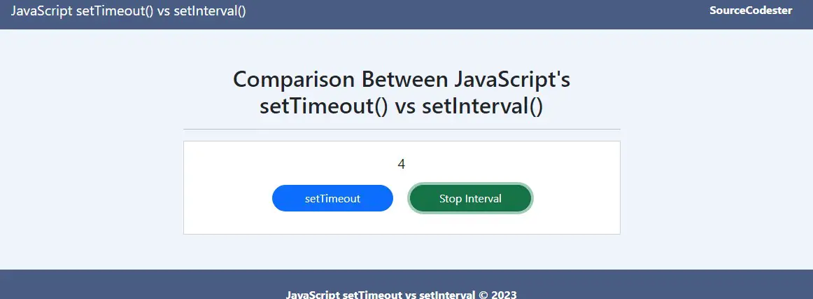 setTimeout vs setInterval of JavaScript