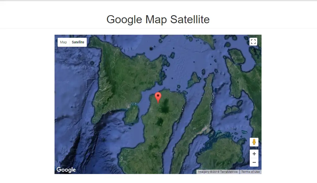  Google Maps in Satellite View