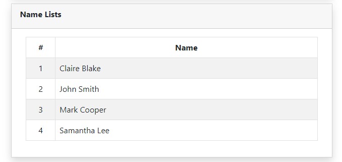 AngularJS Dynamic Add and Remove Element - Data Table Panel
