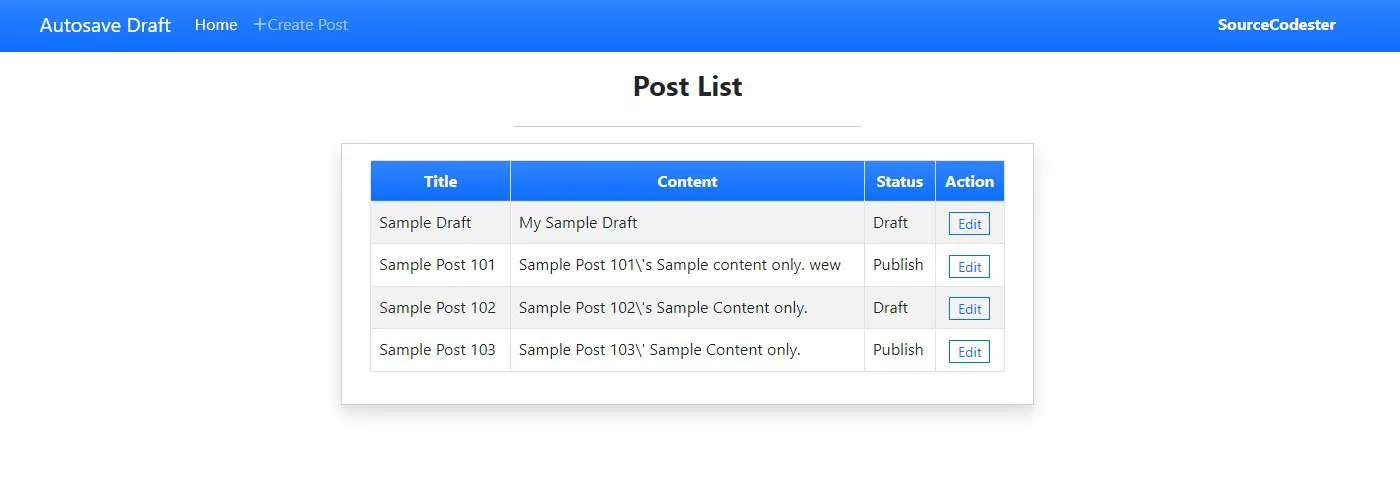 Autosave Draft using PHP and jQuery