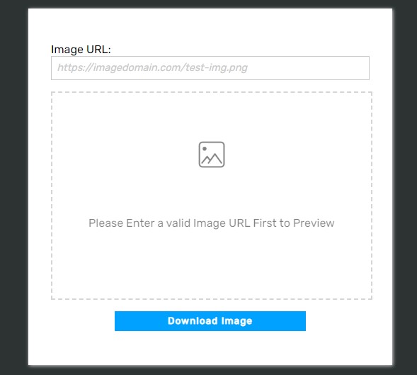 Preview and Download Image From URL using PHP and JS