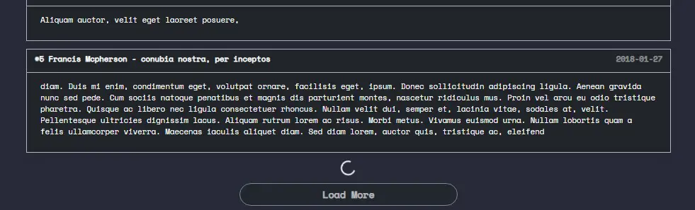 Load More Feature using PHP and Pure JS