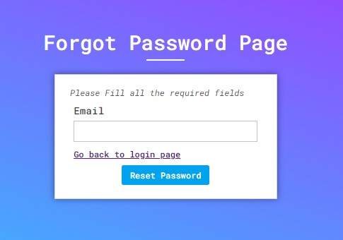 Forgot and Reset Password in PHP and MySQL