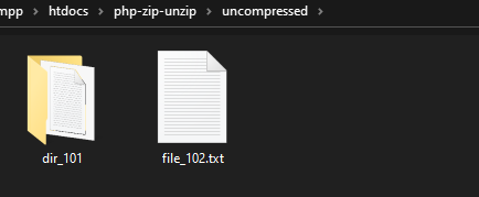 Extracting the selected files and folders of a compressed file in PHP