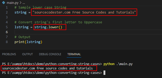 How to Convert string First Letter to Upper Case in Python