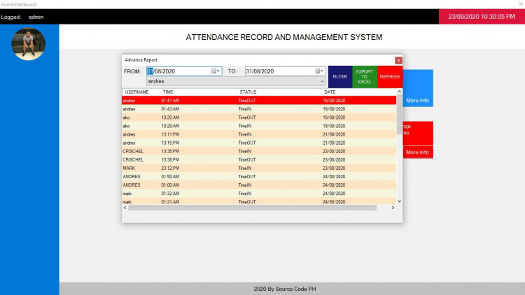 Attendance Monitoring and Management System using VB.Net and SQL Server 2 attendance monitoring management system using vbnet