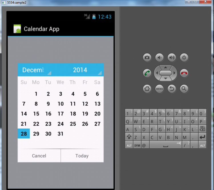 Calendar In Android