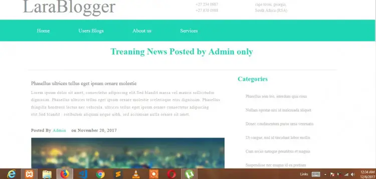 LaraBlogger - Laravel Blogging, CMS abd CRUD Generator