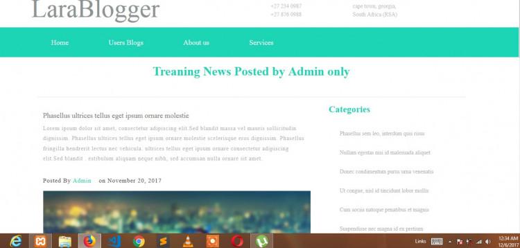 LaraBlogger - Laravel Blogging, CMS abd CRUD Generator