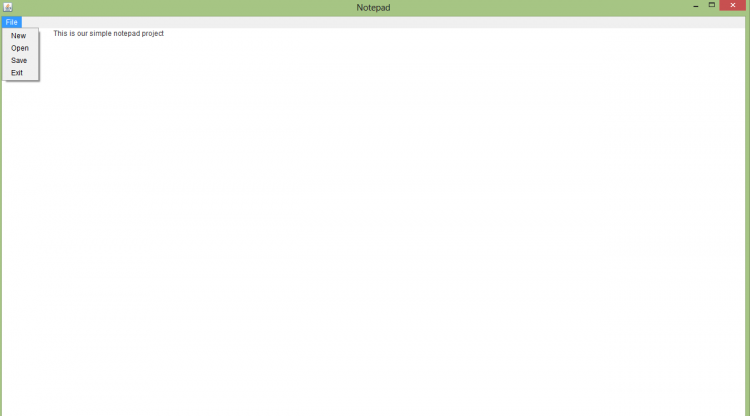 simple notepad in java simple notepad in java