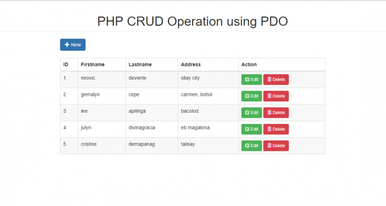 php pdo delete