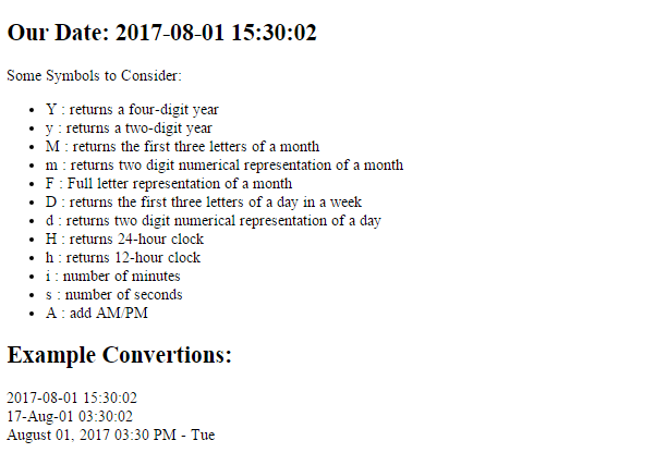 php date format for mysql datetime