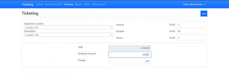 Simple Bus Station Ticketing Booth System in PHP and SQLite Free Source Code