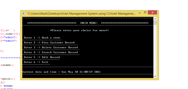 hotel management system project in java eclipse with source code