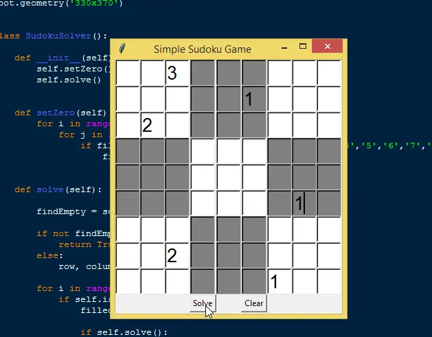 Sudoku Game using Python