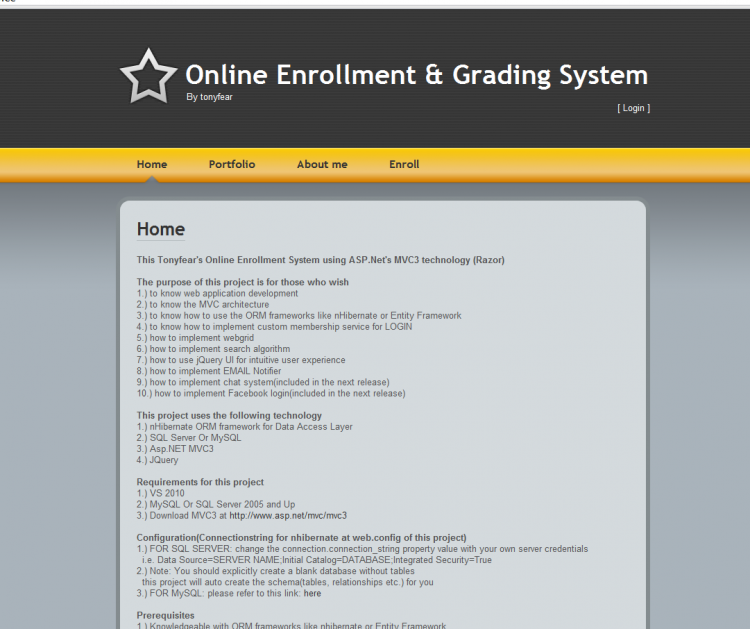 You may want to check out www.brinkster.com. Intext: .Asp? Wish Free .Asp? . Online Enrollment And Grading System using MVC 3 (Razor ...